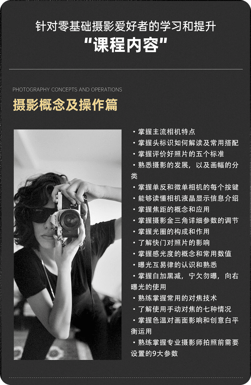 树莓教育-摄影基础班-摄影概念及操作