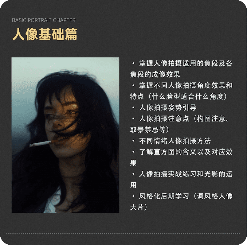 树莓教育-摄影基础班-人像基础篇