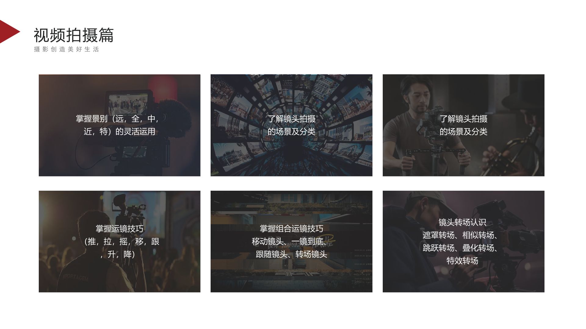 3摄像课程-视频拍摄