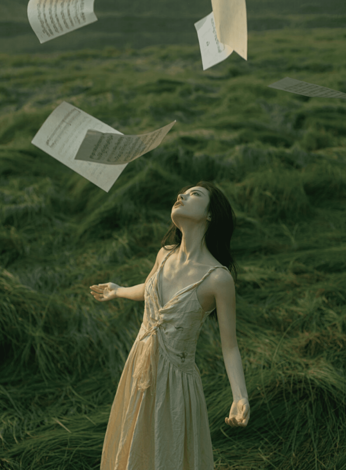 学员摄影作品-草地上的女孩