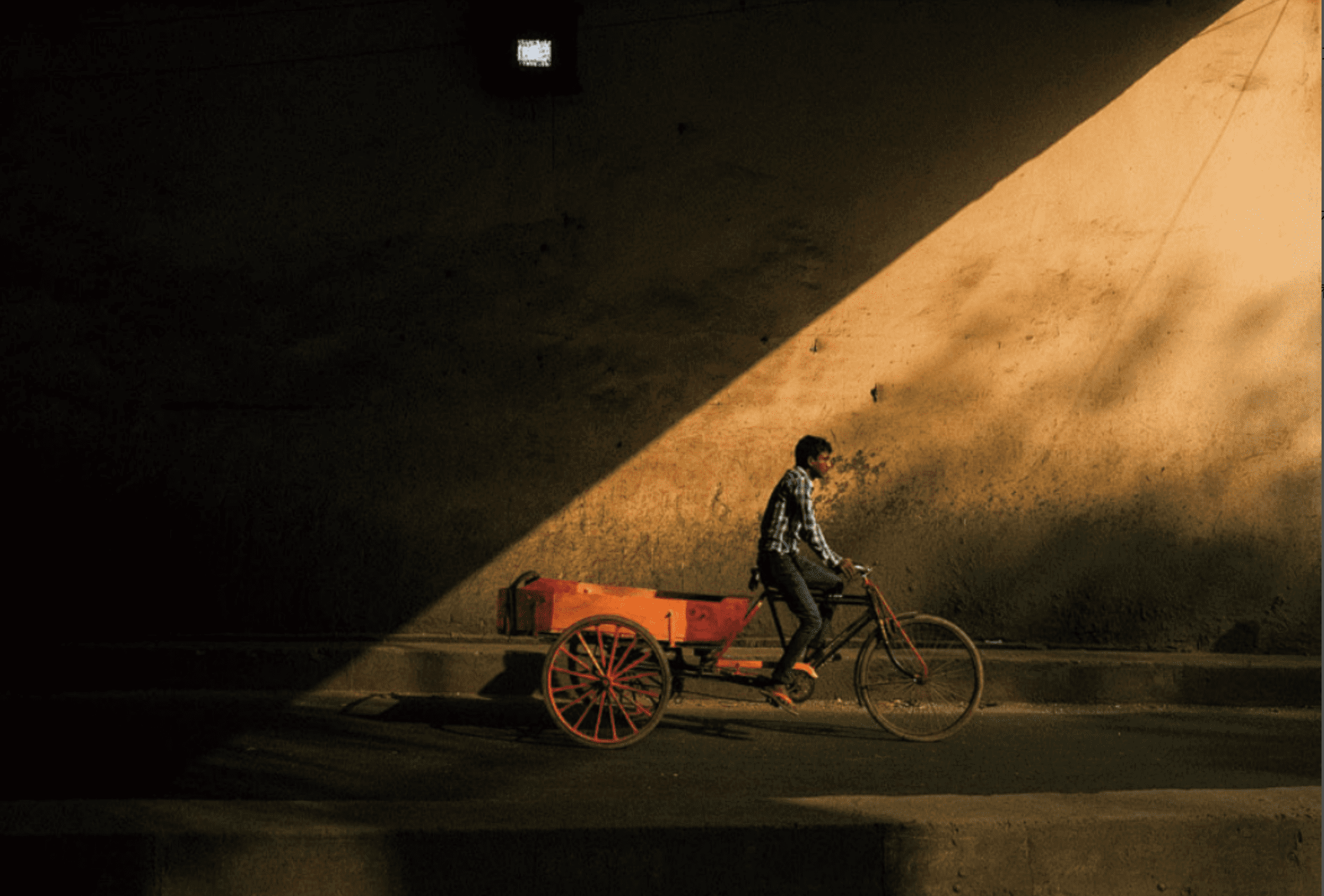 人像拍摄-光影下的男人