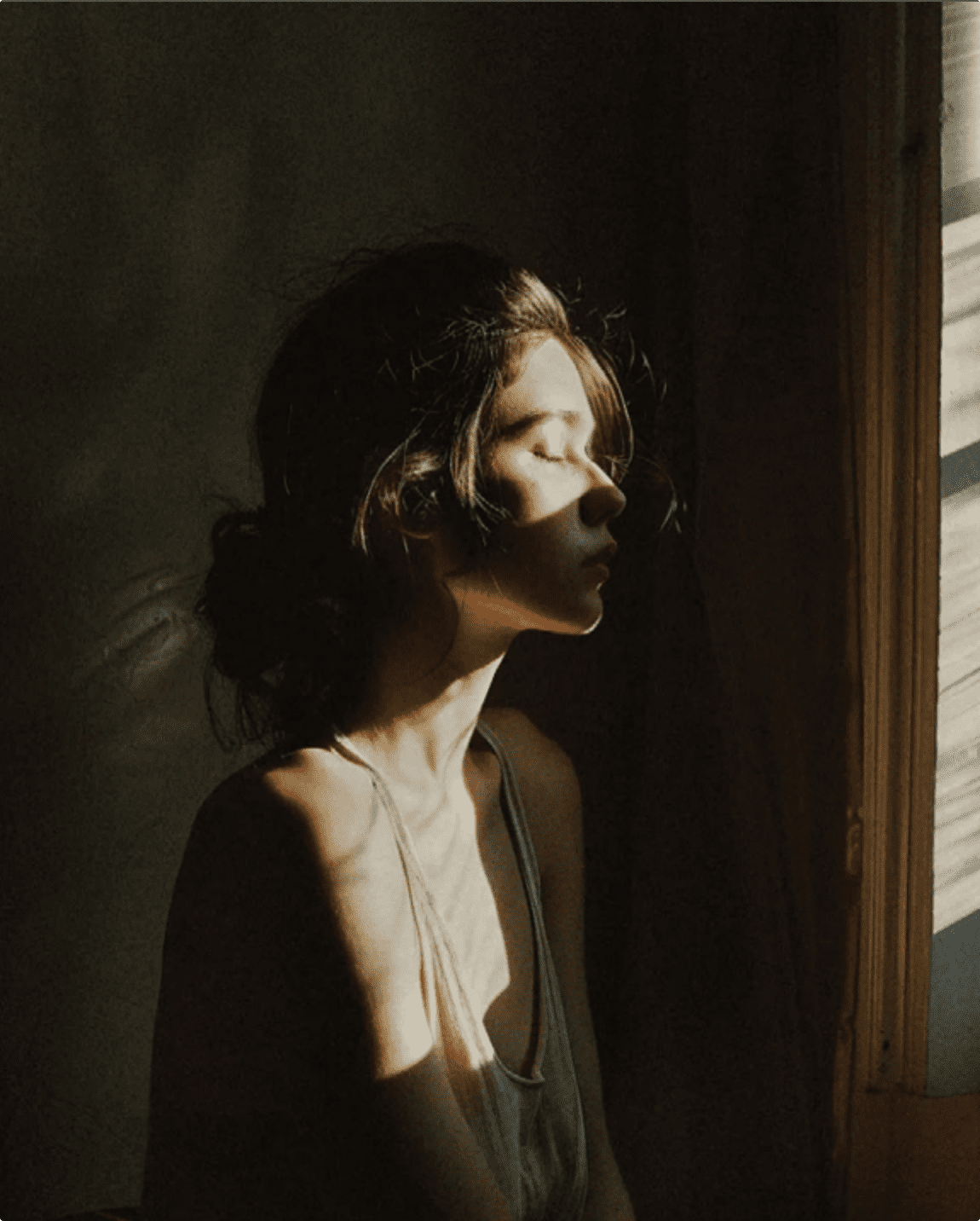 人像拍摄-光影下的女人