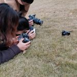 学员练习拍摄近景现场