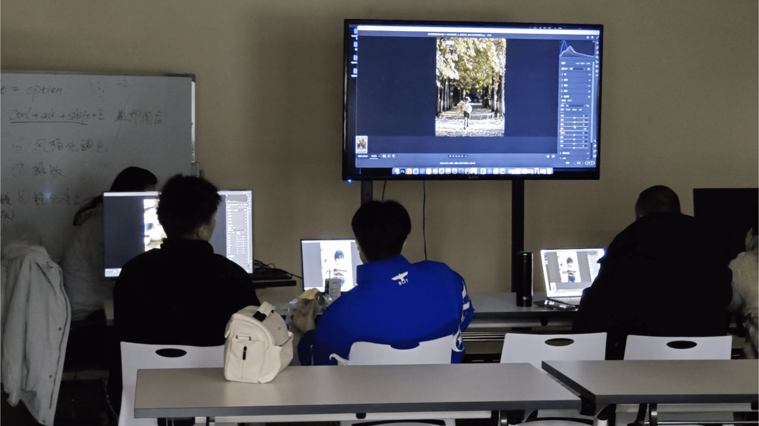 课堂现场-学习图片后期处理软件